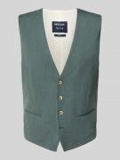 MCNEAL Slim Fit Weste mit Kleinstruktur in Lind, Größe 54