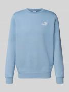 PUMA PERFORMANCE Sweatshirt mit Label-Stitching in Hellblau, Größe L