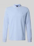 MCNEAL Regular Fit Poloshirt mit Label-Stitching in Hellblau, Größe XX...