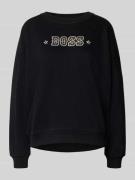 BOSS Orange Relaxed Fit Sweatshirt aus Baumwoll-Mix Modell 'ELAND' in ...
