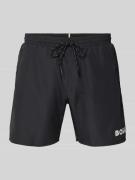 BOSS Badehose mit Label Print Modell 'STARFISH' in Black, Größe L