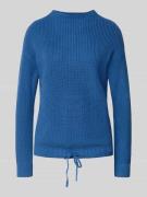 Jake*s Casual Strickpullover mit gerippten Abschlüssen in Royal, Größe...