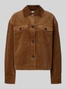 Marc O'Polo Regular Fit Hemdjacke aus Baumwoll-Mix in Camel, Größe 34