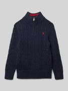 Polo Ralph Lauren Kids Strickpullover mit Stehkragen und Reißverschlus...