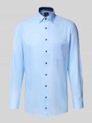 OLYMP Modern Fit Businesshemd aus reiner Baumwolle in Bleu, Größe 39