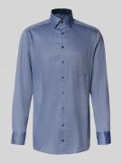 OLYMP Modern Fit Businesshemd aus reiner Baumwolle in Marine, Größe 40