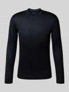 Emporio Armani Longsleeve mit Rundhalsausschnitt in Black, Größe XL