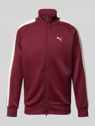 PUMA PERFORMANCE Sweatjacke mit Stehkragen in Bordeaux, Größe L