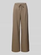 Jake*s Collection Stoffhose mit elastischem Bund und Tunnelzug in Mud,...