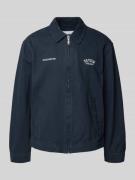 REVIEW Twill Übergangsjacke mit Eingrifftaschen in Marine, Größe L