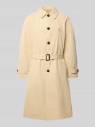 REVIEW Trenchcoat mit Gürtel in Beige, Größe L