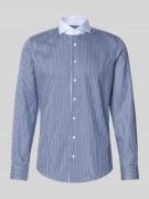 SEIDENSTICKER Slim Fit Business-Hemd mit Knopfleiste in Marine, Größe ...