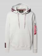 Alpha Industries Hoodie mit Känguru-Tasche und seitlicher Reißverschlu...