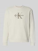 Calvin Klein Jeans Regular Fit Sweatshirt mit Logo-Print Modell 'Terry...