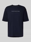 Tommy Hilfiger Relaxed Fit T-Shirt aus reiner Baumwolle in Marine, Grö...