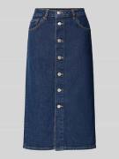 Gant Jeansrock mit Knopfleiste in Marine, Größe 34