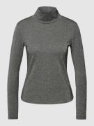 Jake*s Collection Longsleeve mit Effektgarn in Silber, Größe 38