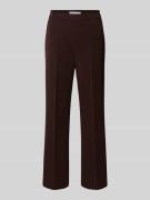 Raffaello Rossi Straight Fit Bundfaltenhose Modell 'RENEE' in Dunkelbr...