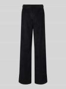MAC Flared Cordhose mit Paspeltaschen am Gesäß Modell 'CHIARA' in Blac...