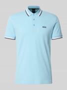 BOSS Green Regular Fit Poloshirt aus reiner Baumwolle in Hellblau, Grö...
