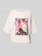 Christian Berg Woman Sweatshirt mit 1/2-Arm und Tunnelzug in Ecru, Grö...