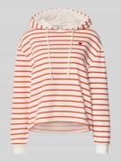 Pieces Loose Fit Hoodie aus Baumwoll-Mix Modell 'CHILLI' in Rot Melang...