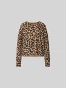 Juvia Relaxed Fit Pullover in Strick-Optik in Hellbraun, Größe L