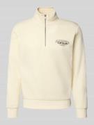 Jack & Jones Sweatshirt mit Stehkragen Modell 'AKOTO' in Offwhite, Grö...