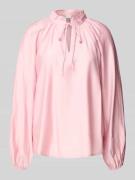 ICHI Regular Fit Bluse mit Schlüsselloch-Ausschnitt Modell 'KARLANI' i...