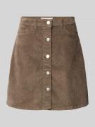 Noisy May Minirock mit 5-Pocket-Design in Mittelbraun, Größe L