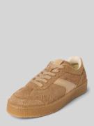 Marc O'Polo Low Top Sneaker aus softem Rindsleder in Sand, Größe 36