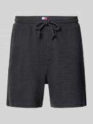 Tommy Jeans Relaxed Fit Sweatshorts aus reiner Baumwolle in Black, Grö...