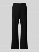 Christian Berg Woman Hose aus Viskose-Mix mit weitem Bein in Black, Gr...