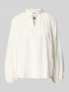 ICHI Regular Fit Bluse mit Schlüsselloch-Ausschnitt Modell 'KARLANI' i...
