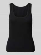 Gestuz Tanktop in Ripp-Optik Modell 'Drew' in Black, Größe M
