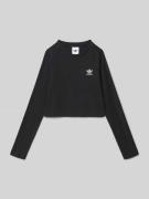 adidas Originals Longsleeve mit Feinripp in Black, Größe 140