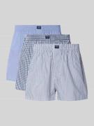 MCNEAL Boxershorts mit elastischem Bund im 3er-Pack in Blau, Größe L