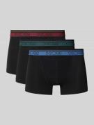 HOM Trunks mit Label-Bund Modell 'Tiago' im 3er-Pack in Black, Größe M