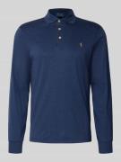 Polo Ralph Lauren Slim Fit Poloshirt in Logo-Stitching in Dunkelblau, ...