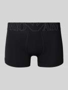 Emporio Armani Trunks mit Label-Bund in Black, Größe L