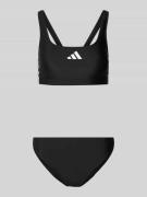 adidas Sportswear Bikini mit Logo-Print in Black, Größe 34
