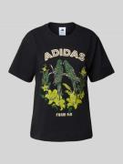 adidas Sportswear T-Shirt mit Motiv-Print Modell 'FARM' in Black, Größ...
