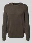 Marc O'Polo Regular Fit Strickpullover aus reiner Baumwolle in Khaki, ...