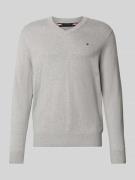 Tommy Hilfiger Regular Fit Pullover aus Baumwoll-Kaschmir-Mix in Hellg...