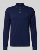 Polo Ralph Lauren Slim Fit Poloshirt in Logo-Stitching in Marine, Größ...