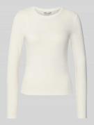 Only Slim Fit Langarmshirt aus Baumwoll-Mix Modell 'RILEY' in Offwhite...