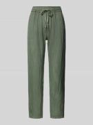 ZABAIONE Regular Fit Leinenhose mit Tunnelzug Modell 'Pa44uline' in Kh...