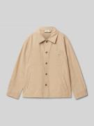 s.Oliver RED LABEL Regular Fit Hemdjacke aus reiner Baumwolle in Camel...