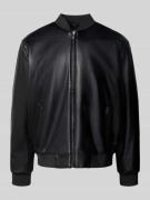 Calvin Klein Jeans Bomberjacke mit Stehkragen in Black, Größe M