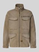 G-Star Raw Slim Fit Jacke mit Pattentaschen Modell 'Rovic' in Oliv, Gr...